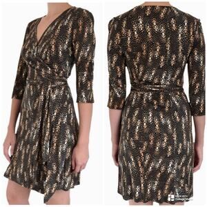 Diane Von Furstenberg Julian Silk Jersey Wrap Dress Size 12 Vintage Collection